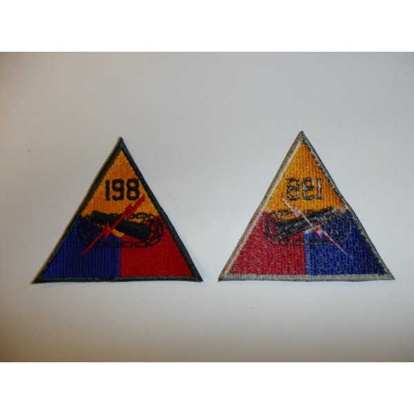 e3915 original 1950's US Army Armored Tank Battalion Triangle patch