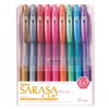 Zebra Sarasa Clip 1.0, 9 Shiny/Metallic Color Set (JJE15-9CA)