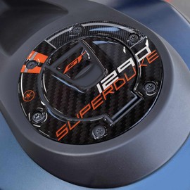labelbike - 3D Sticker Motorcycle Fuel Cap Keyless Protection and Decoration in Resin Compatible with KTM 1290 Superduke Gt 2016-2023