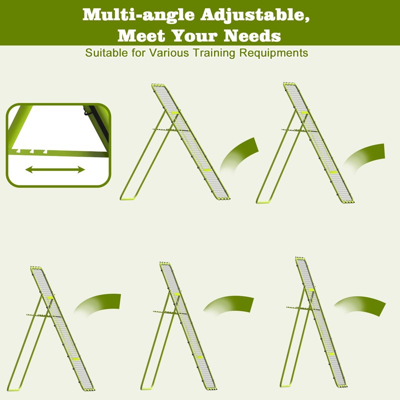Nandae Adjustable Volleyball Rebounder Net 7x4 FT, Steel Frame &