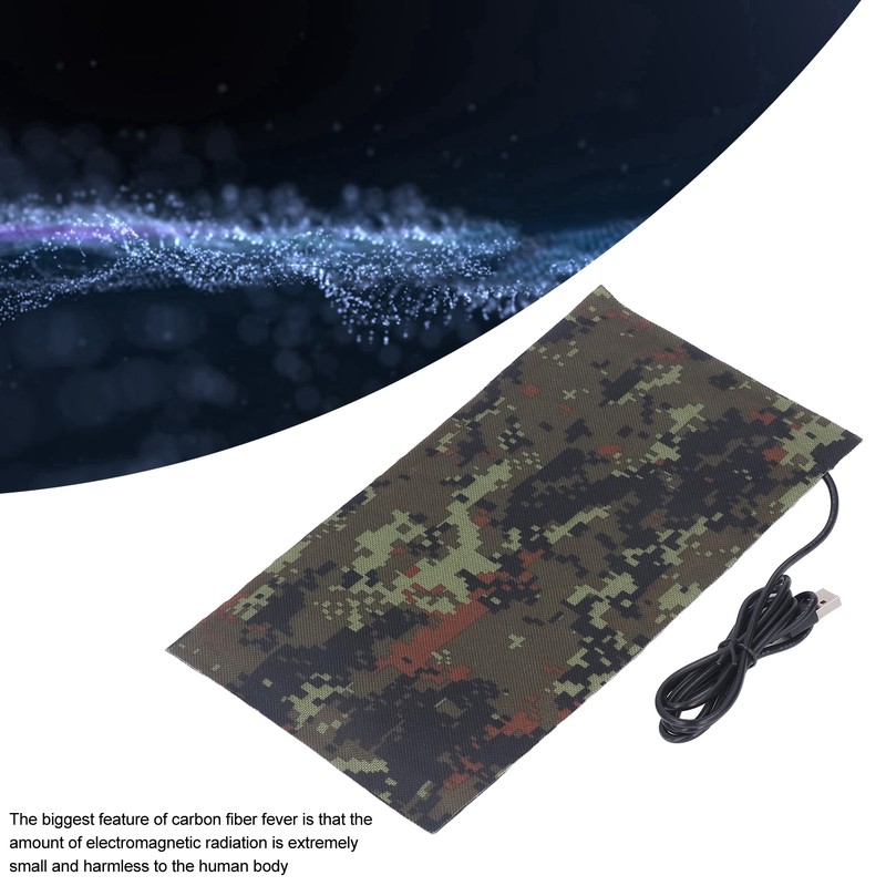 USB Electric Heating Pad 5V Carbon Fiber Heating Cloth Washable