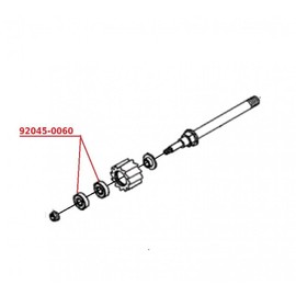 Chain Guide Bearing Original Moto Kawasaki KX 450 2007 to 2011 92045-0060 New