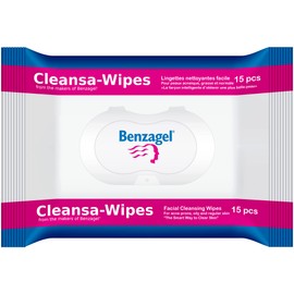 Benzagel Cleansa-Wipes, 15 Count