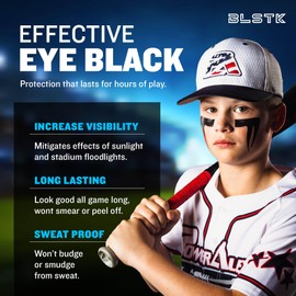 BLSTK Athletics - Sports Eye Black Temporary Tattoos (Viper - 12 Pack) Made in The USA No Grease, No Mess, Fast Application Eye Black Accessories for Football, Baseball, Softball, Lacrosse & More