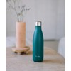 Qwetch Thermos Flask, Emerald Green, 260 ml, Stainless Steel Bottle,