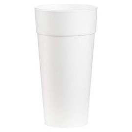 DART 24J16 Disposable Hot Cup,24 oz,White,PK500 23UA60