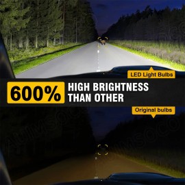 AUIMSOCO 2Pcs D2 D2S D2R Xenon White Car Light Bulbs Upgrade Combo Super Bright 360000LM