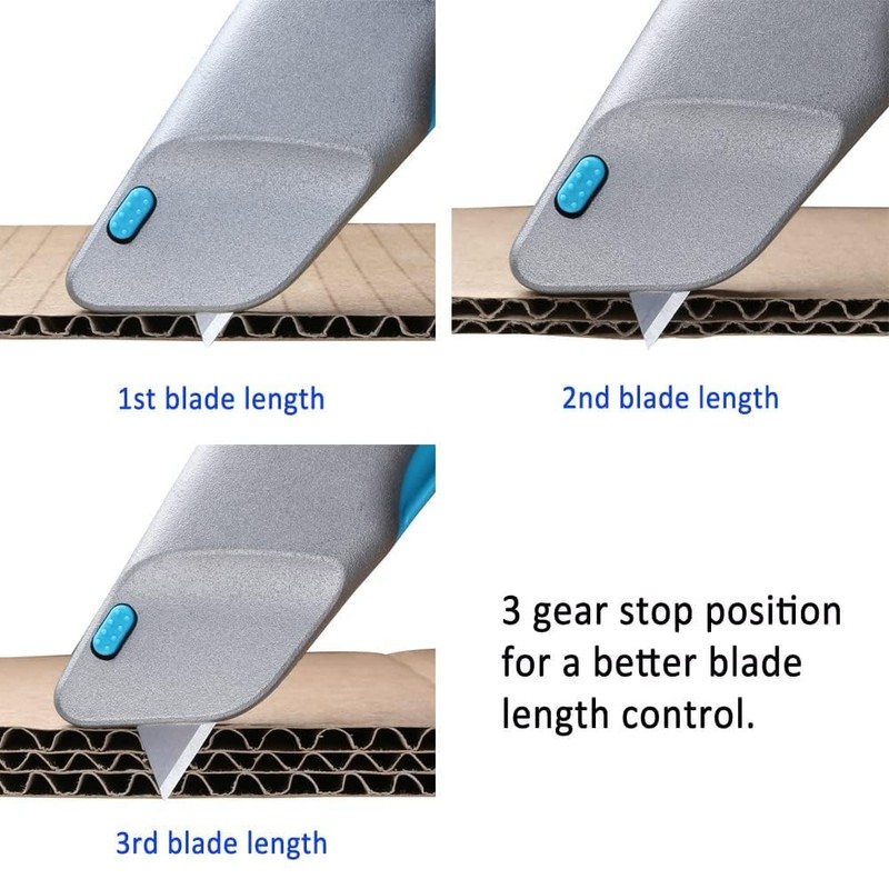 Nova Squeeze Trigger Utility Knife and Heavy Duty Box Cutter,
