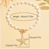 Chunky Gold Starfish Pearl Necklace for Women Gold Large Starfish