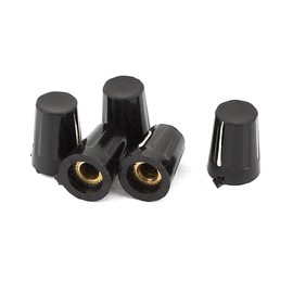 IIVVERR Plastic Knurled Grip 6mm Shaft Potentiometer Control Rotary Knob 5pcs (Perilla giratoria de plástico 6mm perilla giratoria de control del potenciómetro perilla giratoria 5pcs