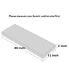 Loveboat Washable Bench Cushion, Non-Slip Bench Pad for Shoe Storage,