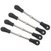 4pcs RC Steering Tie Rod Adjustable Rear Upper Linkage Rod