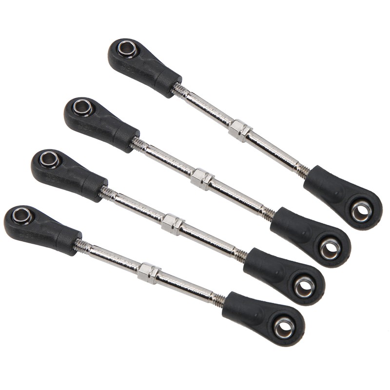 4pcs RC Steering Tie Rod Adjustable Rear Upper Linkage Rod