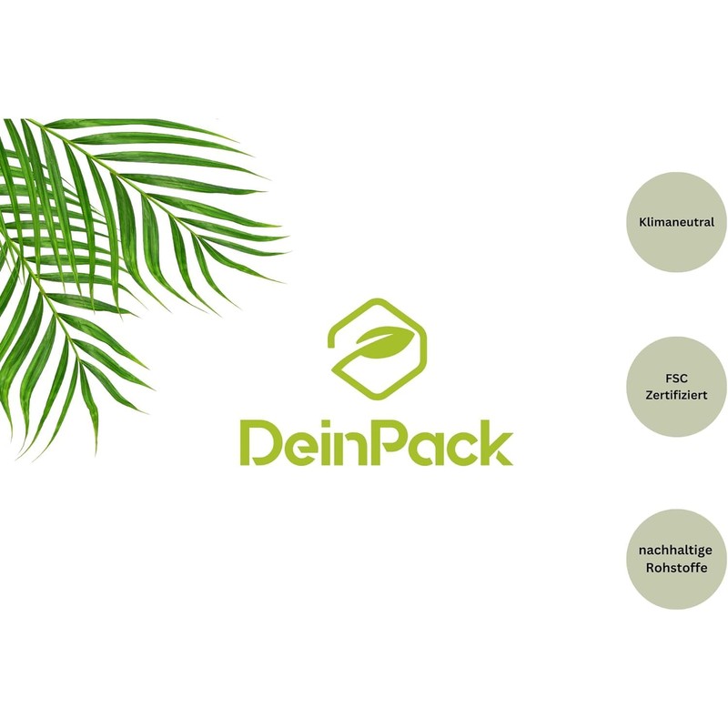 DeinPack Environmentally Friendly Coffee Cups Pack of 200 Paper Cups