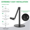 Overhead Phone Stand for Desk, Heavy Duty Aluminum Overhead Phone