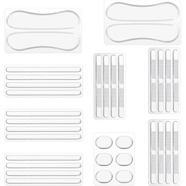 KEWUF 34 Pcs anti rutsch pads schuhe, High Heel-Kissen aus Silikon Schuhriemengriff Anti-Rutsch-Sandalen Gel-Schutzstreifen Slingbacks Fußstütze Aufkleber-Einsätze Pad für Damen und Herren