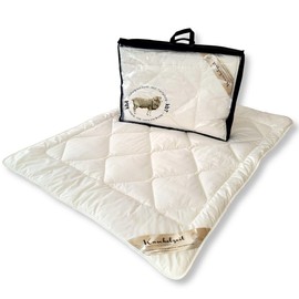 Meivita Organic Merino Virgin Sheep's Wool Children's Summer Duvet Cover Made of KBA and Filling Made of Controlled Organic Cultivation 100 x 135 cm