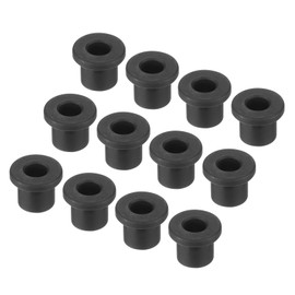 QUARKZMAN Pack of 20 T-shaped rubber hole seals, mounting diameter 10 mm, ID 6 mm, height 11 mm, black, seal protection, cable feedthroughs, flexible for cable conduit