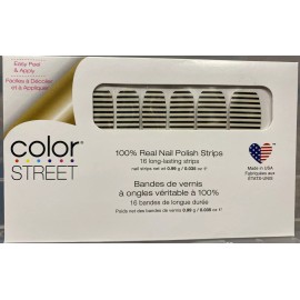 "COLORSTREET" Color Street Nail Polish Strips~BETWEEN THE LINES ~ Clear Overlay ~ Retired