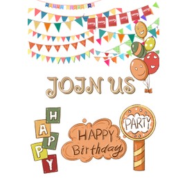 30 Birthday Invitation Cards,Party Invitation Cards,Uniquely Designed Birthday Cards for Children,Men, Women and Kids (Champagne gold)