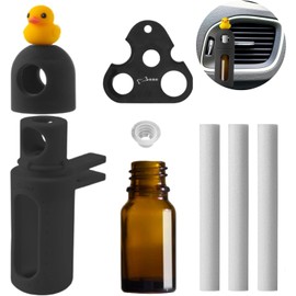 BONE Ambientadores de coche Aromas Difusor Botella Ventilación Clip Perfume Aceite Esencial para Mujeres Hombres Automoción Fragancia Decoración, Pato Patti, Talla única