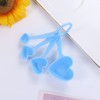 Heart Shaped Plastic Measuring Spoons Set, Egg Separator, Small Tablespoon,Teaspoon