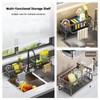 BRYN Sink Organiser, Carbon Steel Sponge Holder Kitchen with Dish