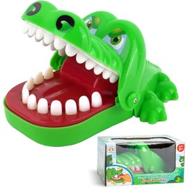 Wekuw Crocodile Game Teeth Game for Children Board Games Crocodile Doctor Crocodile Game Teeth Skill Game Interactive Toy Board Games for Girls & Boys Family Game Party Game