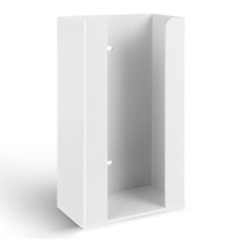 VILLCASE Acrylic Glove Dispenser, Disposable Glove Holder Wall Mount, 5.5- Inch Wide x 3- Inch Deep x 9.8- Inch High, White