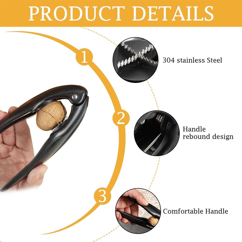 Yeanifeana Chestnut Peeler & Cutter Tool with Non-Slip Handle, Professional