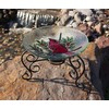 Evergreen Garden Scroll Tabletop Birdbath Stand