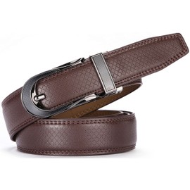 Mens Belt – Italian Designer Leather Belt by Mio Marino – Easy to Adjust Linxx Buckle – Perfect for Casual or Dress Occasion
