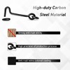 TERF® High Quality Cabin Hook and Eye Black 75mm (3