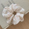 Soft Organza Lace Scrunchies for Women girls, polka dot Large