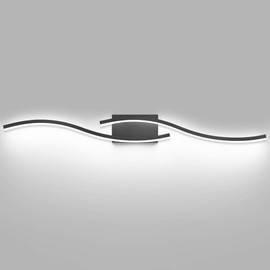 PRESDE 24in Dimmable Modern Black LED Bathroom Vanity Light, Bathroom Light Fixture Over Mirror,Vanity Lighting bar