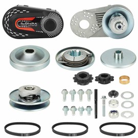 30 Series Torque Converter 2HP-7HP Go Kart Clutch Set 3/4" for 10T #40 41 420 and 12T #35 Chain 3*Drive Belts for 212CC Predator Replaces for Comet TAV2 219552A 219456A 217610A