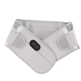 Cinturón de Cintura con Calor Eléctrico, Masaje de Vibración con Temperatura Ajustable de 3 Engranajes Alivia el Dolor Lumbar, Calambres Menstruales Operación Segura Almohadilla