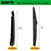 Rear Windshield Wiper Arm Blade Set Replacement for Hyundai Tucson