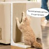 Conlun Cardboard Cat Scratcher, 23" L-Shaped Scratch Pad, Vertical Wall-Leaning