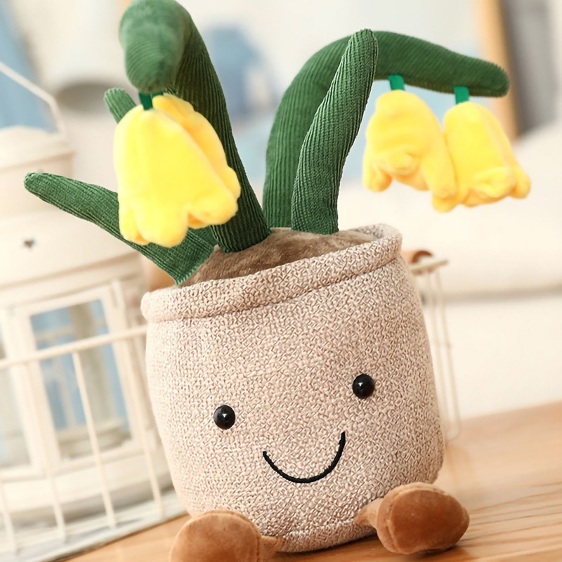Potted Plush Decoration Cute Plants Plush Toy Skin Friendly Stuffed