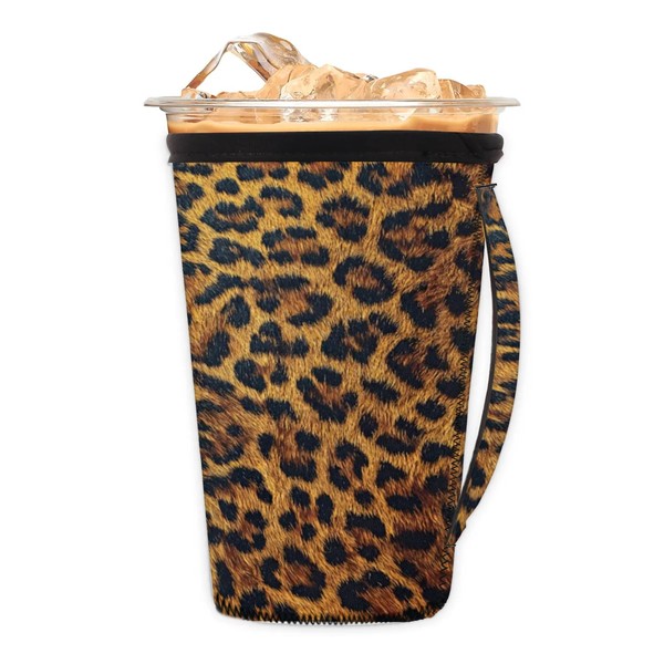 Reusable Iced Coffee Cup Sleeve 24-28oz Neoprene Insulated Sleeves Animal