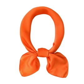 Silk Head Scarf for Women Satin Neck Scarves Square Solid Hair Bandana Headband 27.5"