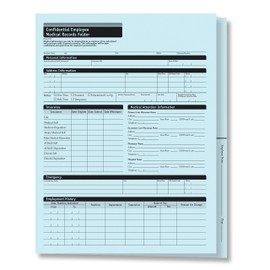 Complyright Confidential Employee Medical Records Folder | 25 Pack