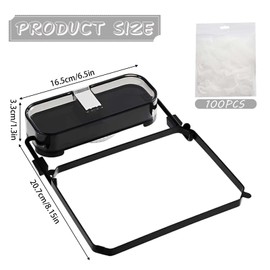 JRYGAC Kitchen Sink Drain Strainer, Sink Strainer, Sink Strainer, with 100 Filter Meshes, Strainer for Sink, Sink Drain Strainer, Suitable for Kitchens and Bathrooms, White