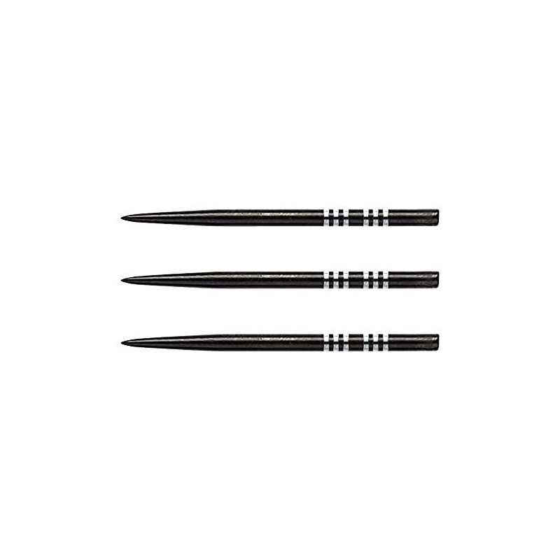 RED DRAGON Specialist Dart Points - Black Re-Grooved 32mm -