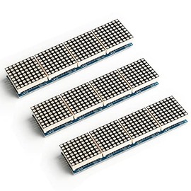 EC Buying 3Pcs MAX7219 Dot Matrix Module 4 in 1 Integrated Display Module 4 Dot Matrix Display Module SCM Control Drive Module Driver LED Module Electronic Components 5V