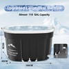B&Y Oval Ice Bath Tub, Foldable Bathtub for Athletes, Portable