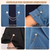 4pcs Magnetic Clothing Clips with Chain, Magnetic Button Clips Pant