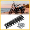 BULLSPANN 36pcs Steel Spokes for Bicycle Bike Spokes 14G 282mm