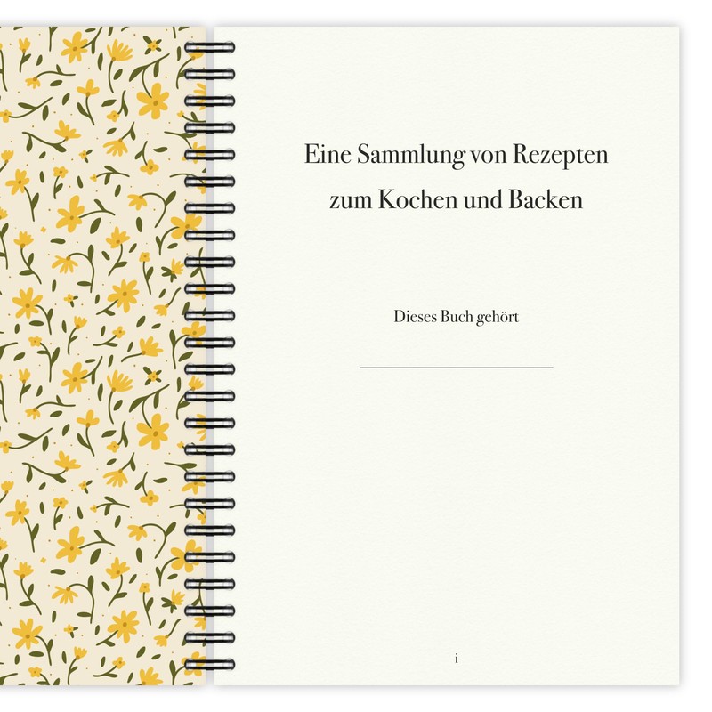 etmamu 265 Recipe Book for Writing Yourself, DIY Cookbook Ring